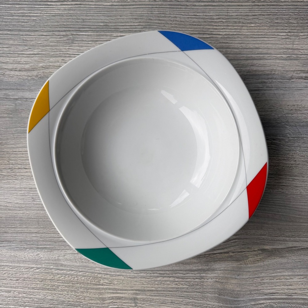 Christopher Stuart Montego Bay Asakura Soup Bowl Geometric Memphis Postmodern